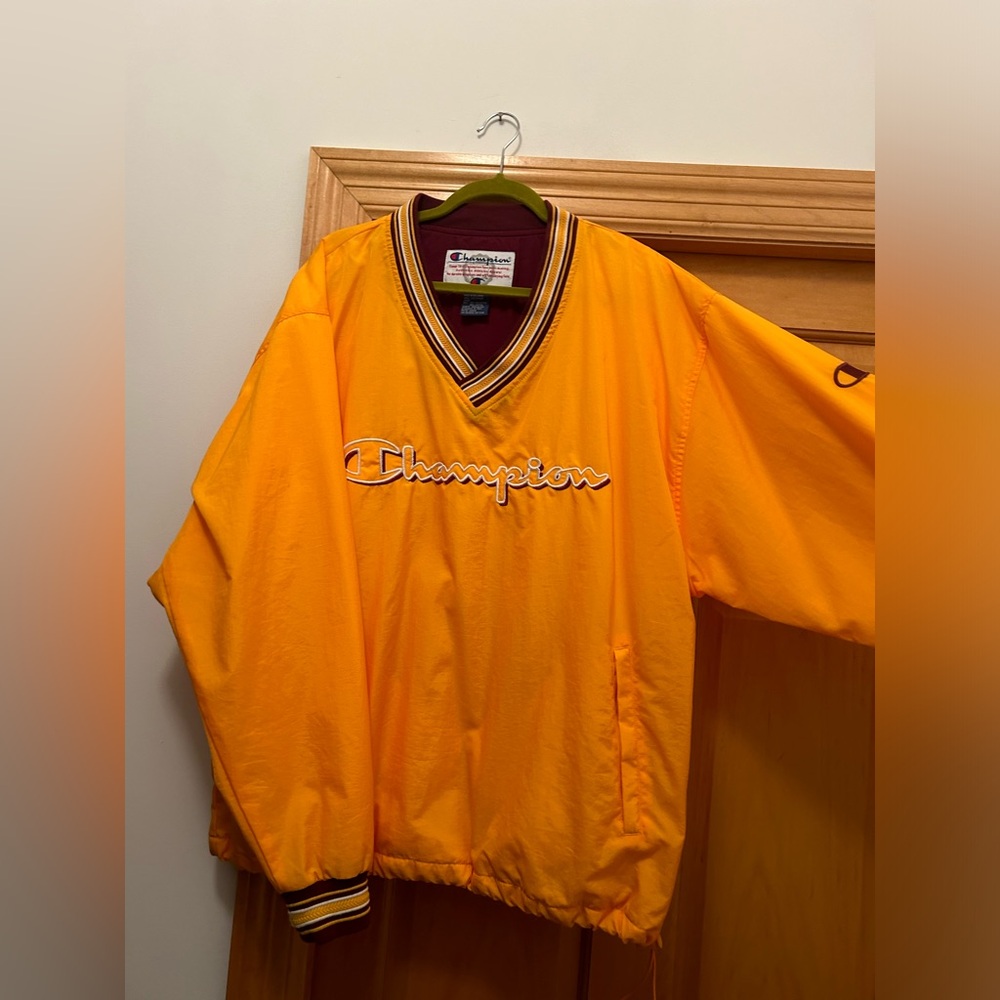 Vintage champion windbreaker crew neck